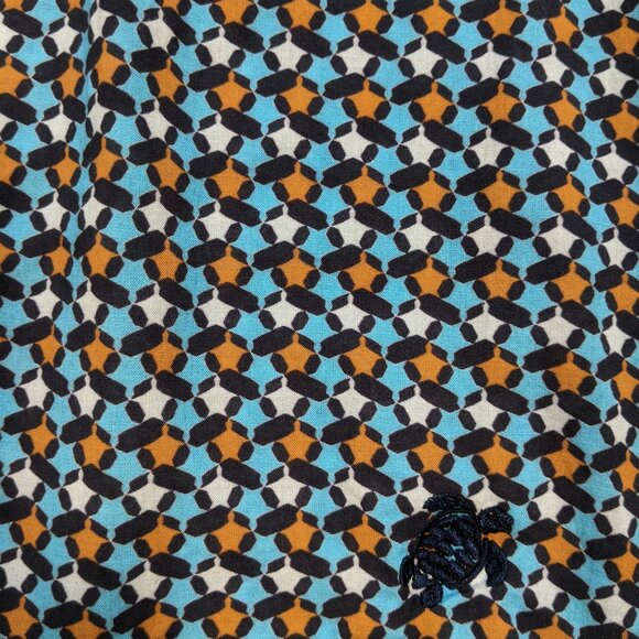 Lot of 2 Mens Vilebrequin Shirts fish, turtles pattern thin lightweight XL - Picture 7 of 14